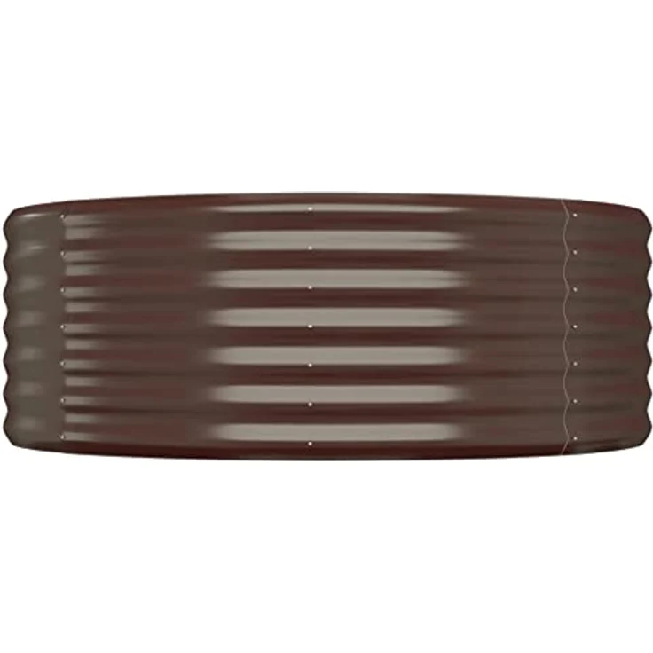 vidaXL Hochbeet Hochbeet Pulverbeschichteter Stahl 322x100x36 cm Braun (1 St) – Bild 6