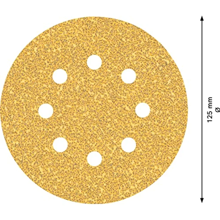 Bosch Professional Expert C470 Schleifpapier mit 8 Löchern für Exzenterschleifer, 125 mm, G 40, 50-tlg. – Bild 3