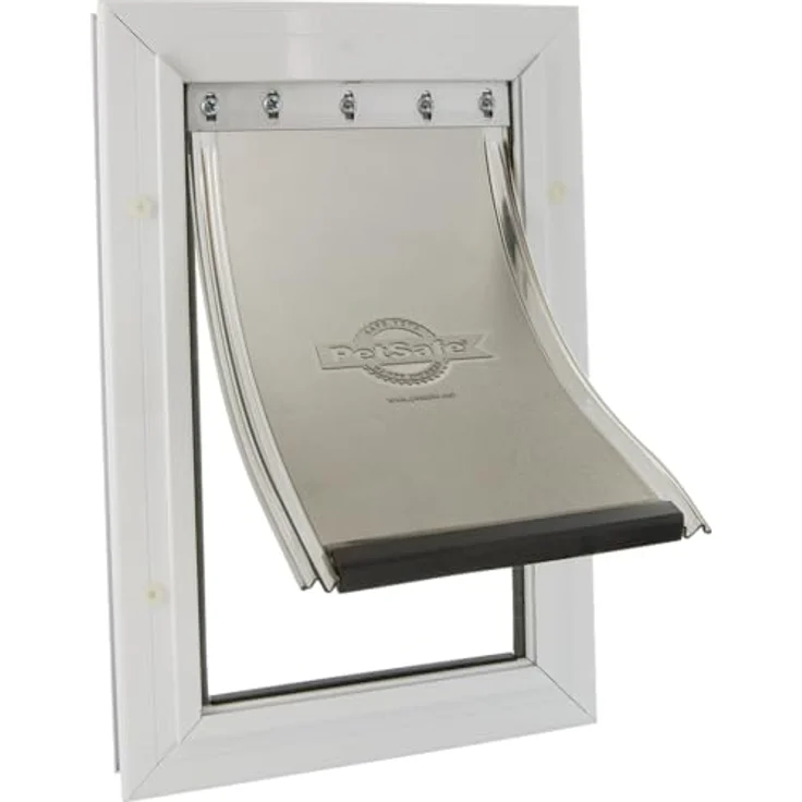 PetSafe Haustierklappe K640ML, Aluminiumrahmen mit wetterfestem Verschluss und flexibler Klappe für Haustiere bis 45 kg – Bild 1