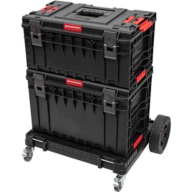 Tool Brothers RHINO XXL Allterrain Transportplattform, mobiler Transportroller mit schwenkbaren Metallrädern, 120 kg Traglast, 750 x 542 x 223 mm – Bild 6