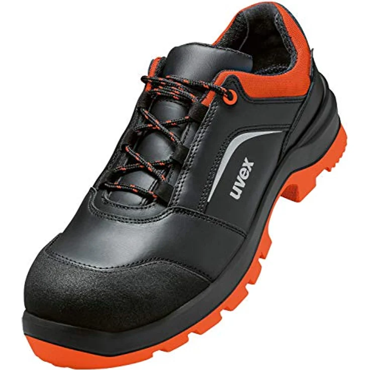 Uvex Safety 2 xenova Halbschuhe S3 95062, metallfreie Sicherheitsschuhe in schwarz/rot, Weite 11, Größe 49 – Bild 1