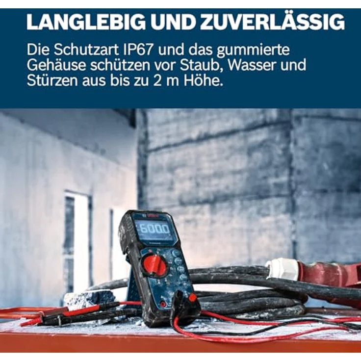 Bosch Professional GDM 600-15, Multimeter mit True RMS-Messungen, IP65, großen LCD-Display und kompaktem Design – Bild 6