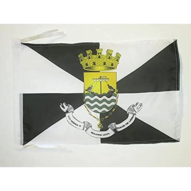 AZ FLAG Flagge Lissabon 45x30 cm, Polyester 100D mit verstärkten Ecken und Kordeln für Innen- und Außenanwendung