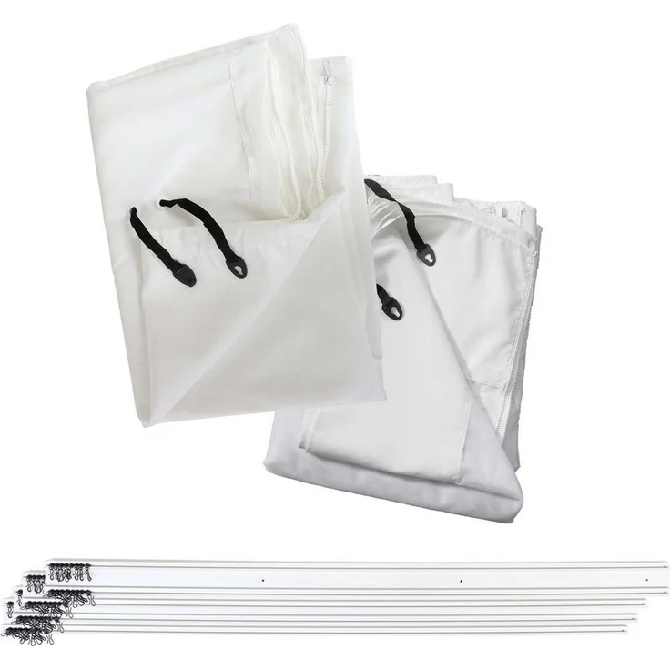 MCW Pavillonseitenteil MCW-J32-4S, 340x234 cm, Regulierbarer Wind- und Insektenschutz, verschiedene Farben