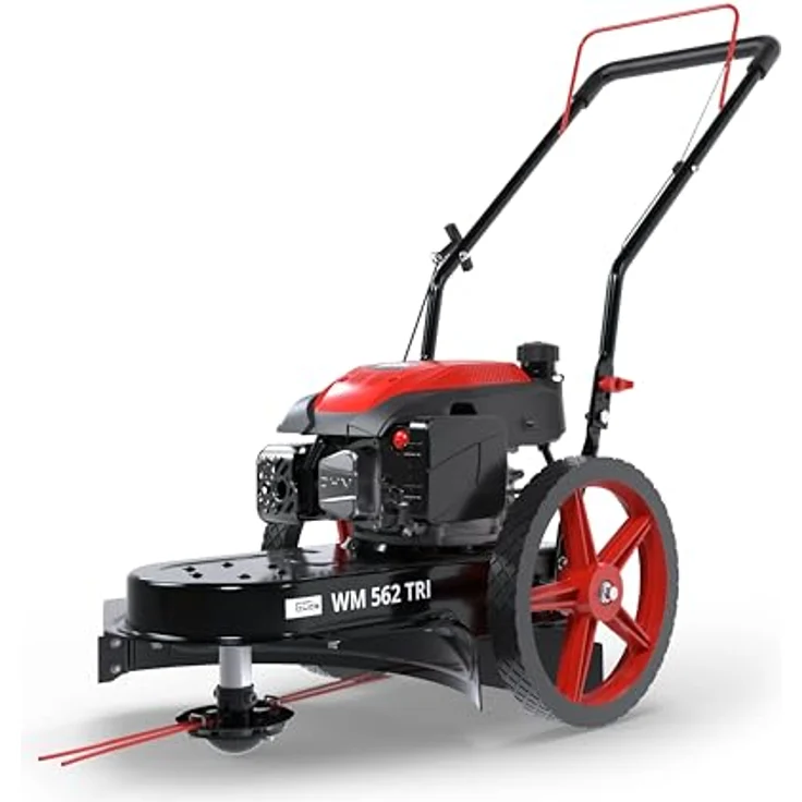 Güde Wiesenmäher WM 562 TRI, Benzin-Rasenmäher mit 4-Takt Power-Engine Motor, Stahlblech-Gehäuse, und zuschaltbarem Fadenkopf – Bild 6