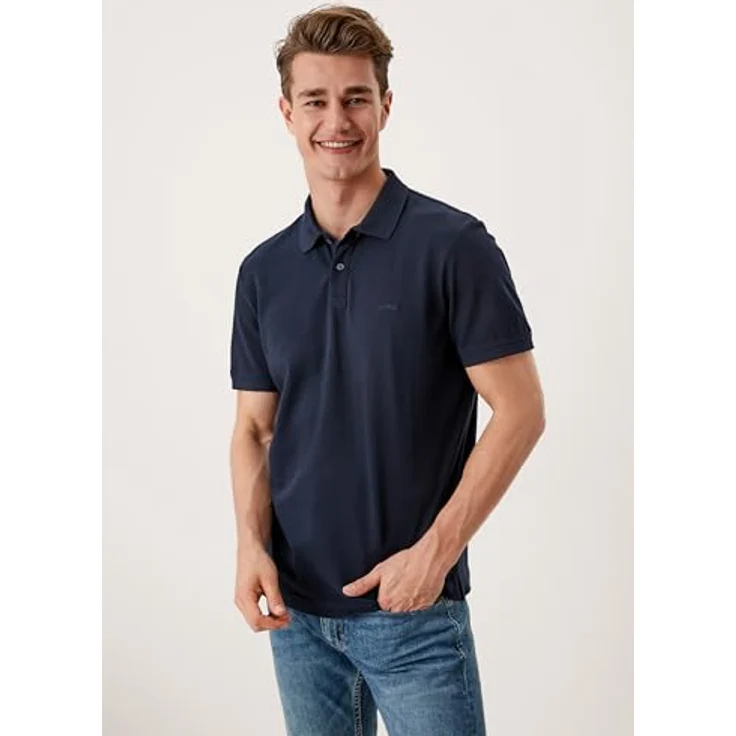 s.Oliver Poloshirt mit Logostickerei, Jersey Baumwolle, hüftlang, basic geschnitten – Bild 8