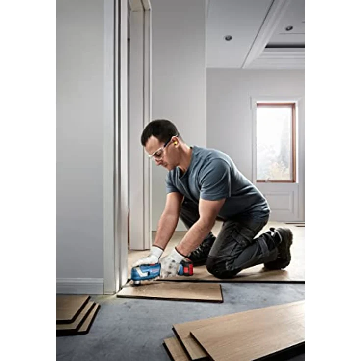 Bosch Professional 06018G2020 Multitool, 18V, ergonomischer Griff, Schwarz/Blau, 2,8 kg – Bild 7