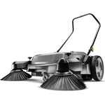 Kärcher Professional KM 70/20 C 2SB, Handkehrmaschine mit zwei Seitenbesen, stufenlos einstellbarer Kehrwalze und ergonomischem Schubbügel