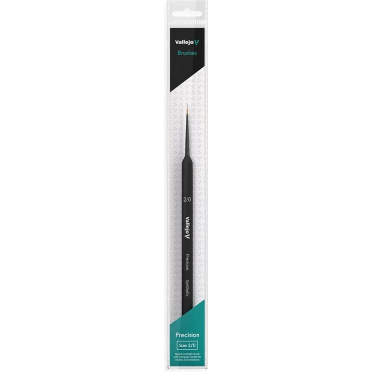 Vallejo Brush Precision, Malerpinsel Größe 2/0 für feine Details – Bild 1