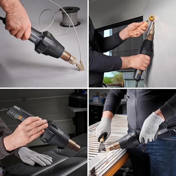 Steinel Heißluftpistole HM 2620 E, 2300 W Stab-Heißluftgebläse, 700°C Heißluftfön, LED-Display, bürstenloser Motor, LOC-Funktion – Bild 5