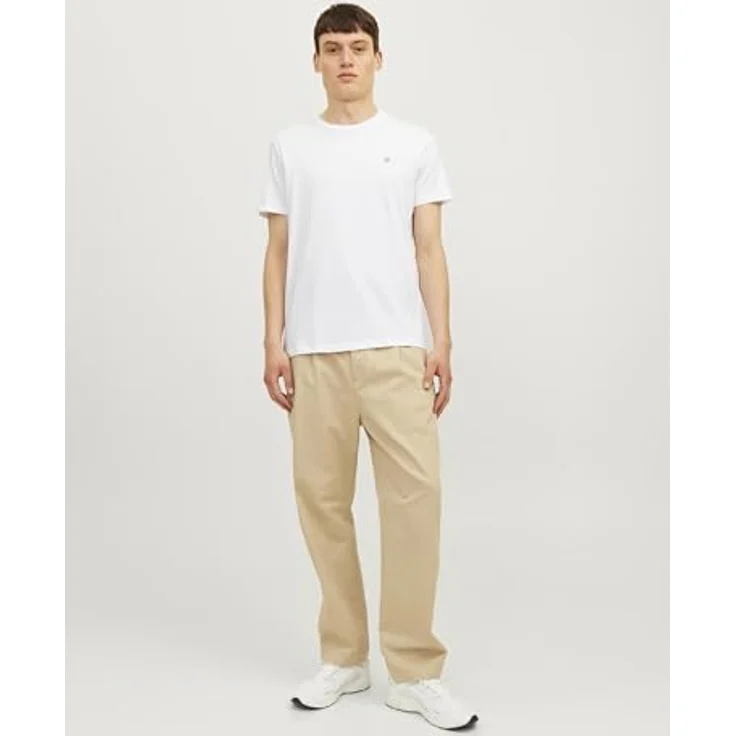 Jack & Jones Jorijxj, Herren Shirt 5er-Pack, Kurzarm, Rundhalsausschnitt, Normalfit, Weiß, Blau, Schwarz, Grün, Grau, (M) – Bild 6
