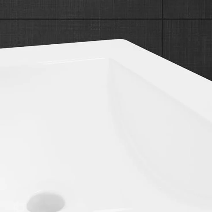 ECD Germany Waschbecken 810x465x175 mm Weiß aus Keramik – Bild 7