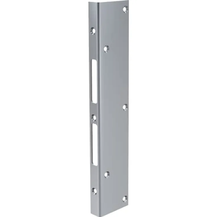 BASI | Reparatur Winkelschließblech für Innentüren Zimmertüren | 300x60x21 mm | Universal Reparaturschließblech | DIN rechts/links | Schließblech Stahl verzinkt
