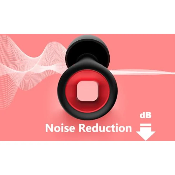 JXAXD Moto Earplugs, 2 Paar hoch-qualitative Motorrad Ohrstöpsel mit Gehörschutz und 4 Größen (XS/S/M/L) – Bild 4