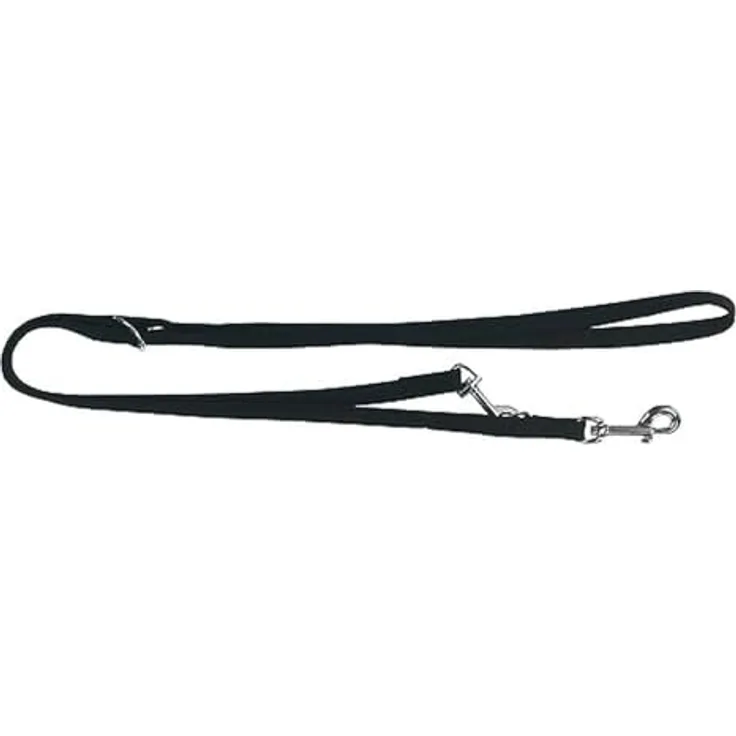 Kerbl Pet Miami Führleine, schwarz, 25 mm Breite, 200 cm Länge, hochwertiges Hundezubehör