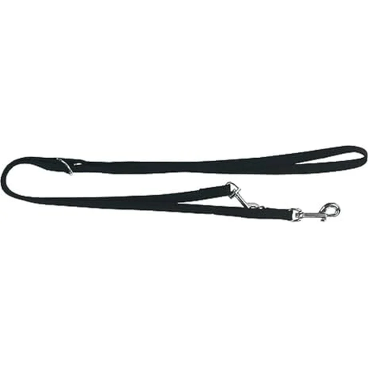 Kerbl Pet Miami Führleine, schwarz, 25 mm Breite, 200 cm Länge, hochwertiges Hundezubehör – Bild 1