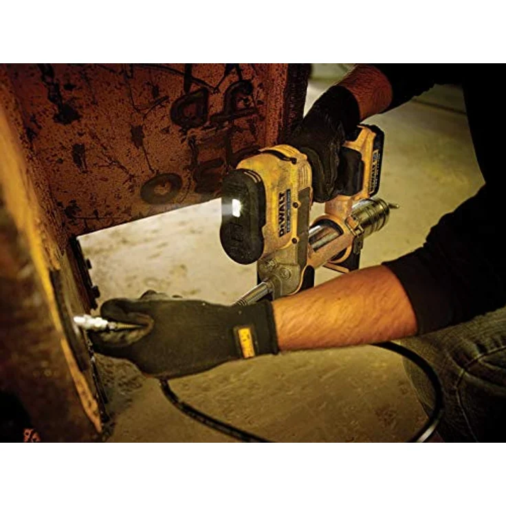 DeWalt 4Ah Akku- - KFZ-Fettpresse (18V, mit Filter, leichtes Befüllen, einfache Handhabung, 1m Schlauch, leuchtstarke LED, hoher Arbeitsdruck) DCGG571M1 – Bild 5