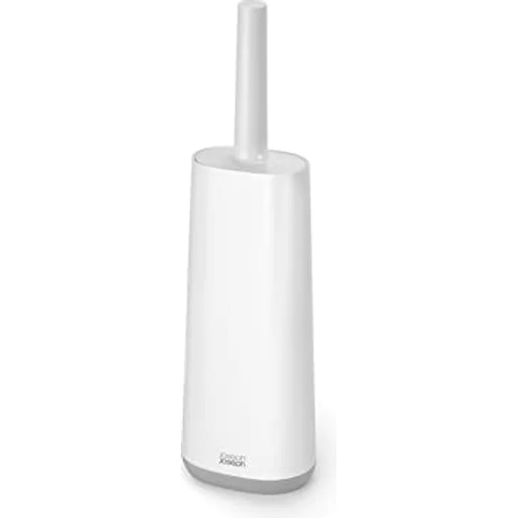 Joseph Joseph Flex - Hygienic Silikon Toilettenbürste mit Halter Set, Anti-Tropf, Anti-Verstopfung tief sauberen Kopf - Grau/Weiß – Bild 2