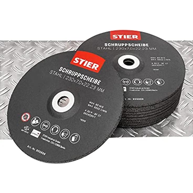 STIER Schruppscheibe 230 x 7,0 x 22,23 Form 27 10 Stk. – Bild 2