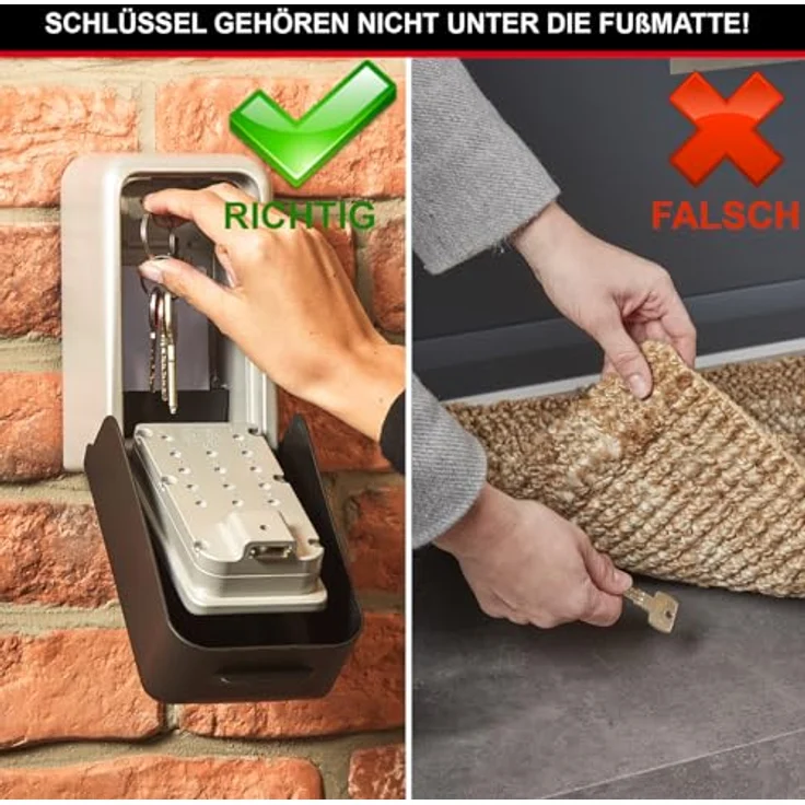 MASTER LOCK Zertifizierte Schlüsseltresor [Extra Large] [Wandmontage] [Wetterfest] - 5426EURD -Extra hohe Sicherheit Schlüsselsafe – Bild 2