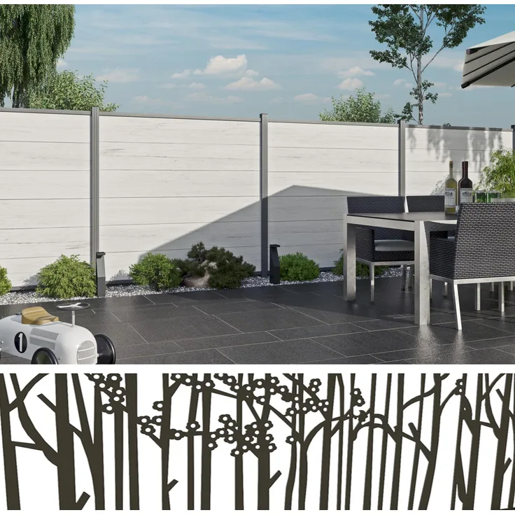 Tetzner & Jentzsch TeJe ECOSTECK-Gitterfüllung Bambus, 20 x 280 x 1800 mm, für Gartenzäune