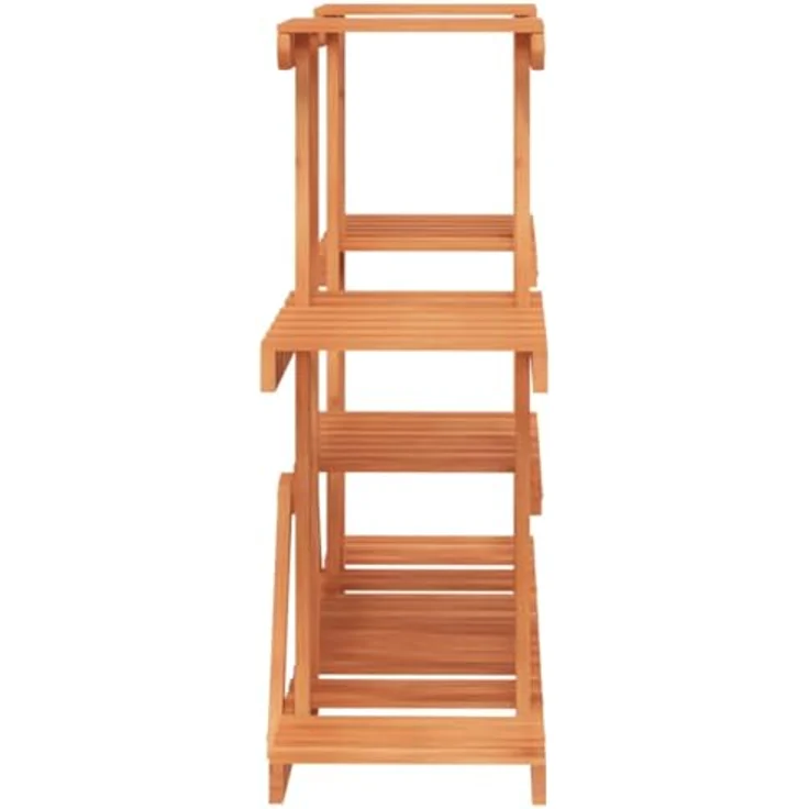 vidaXL Blumenständer, Pflanzständer 110x25x73 cm Massivholz Tanne, Retro-Stil und Eleganz, Wandhalterung inklusive – Bild 6