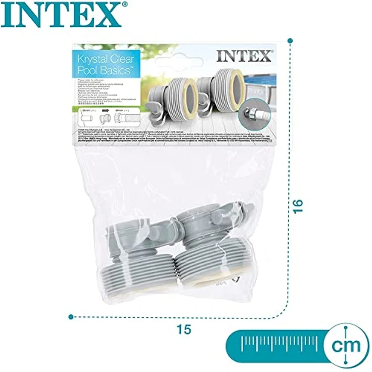 Intex 29061 Adapter Typ B Ersatzteil Poolanschlüsse Poolschläuche Filterpumpe – Bild 3