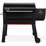 Weber Smoque XL Holzpelletgrill, Smoker mit 5900 cm² Grillfläche, Rapid React PID-Temperaturregler, schwarz
