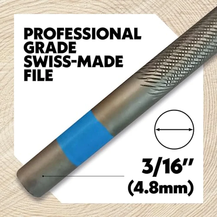 Oregon 12 Stück Kettenfeilen Rundfeilen 4,8 mm Feilgerät für Stihl Dolmar – Bild 3