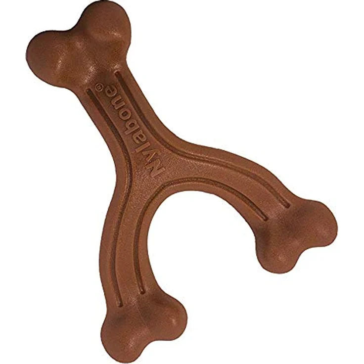 Nylabone Extreme Kauknochen Gabelknochen Bison-Geschmack L – für Hunde bis 23 kg – Bild 2