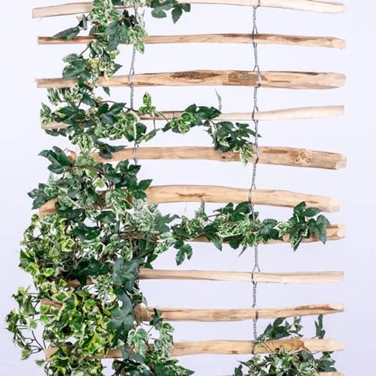 BooGardi Rankhilfe Haselnuss mit Draht · 2 Größen zur Wahl · 50x200 cm Abstand 3-5cm · Rankgitter Sichtschutz · Wandspalier ideal für Balkon, Garten und Terrasse · Kletterhilfe – Bild 5