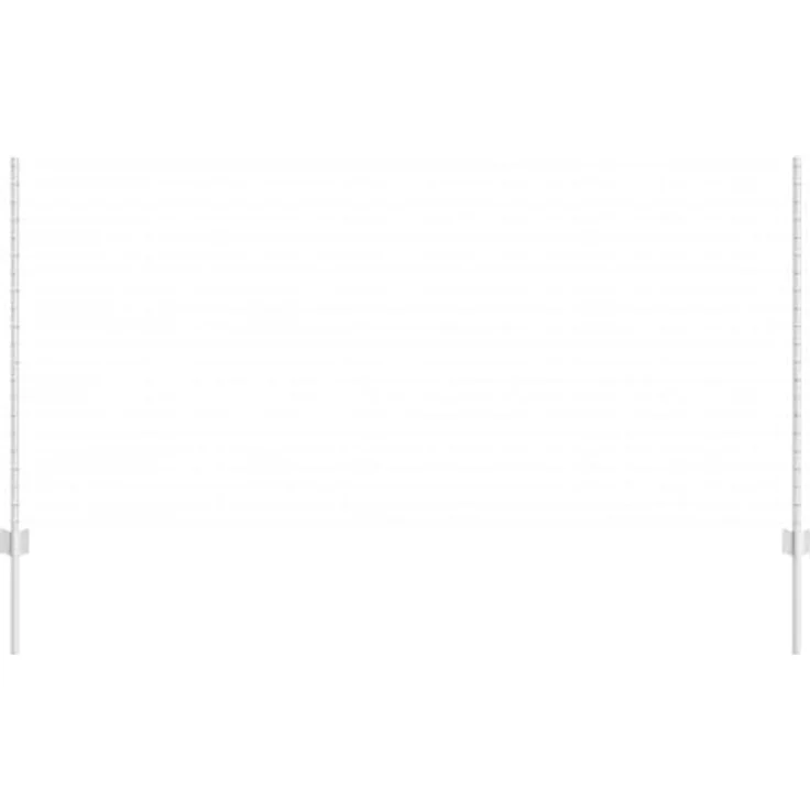 vidaXL Zaunpfosten 44 Stk U-Kanal, verzinkter Stahl, 160 cm, Silber, 2er Set – Bild 3