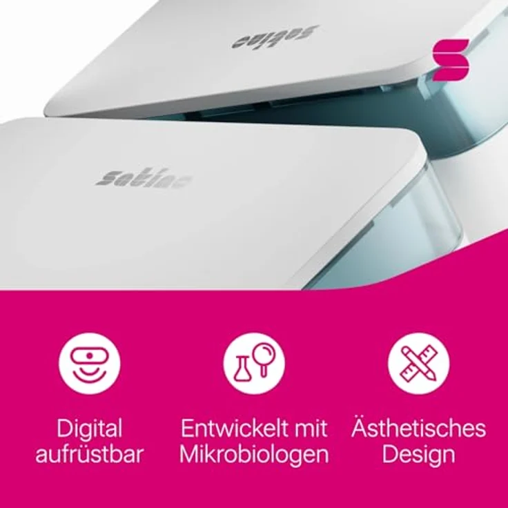 Wepa Satino HYGINITY Interfold S 333412, Papierhandtuchspender für Z- und W-Falz, platzsparendes Design, verstellbare Breite 220-260 mm, weiss Kunststoff – Bild 8