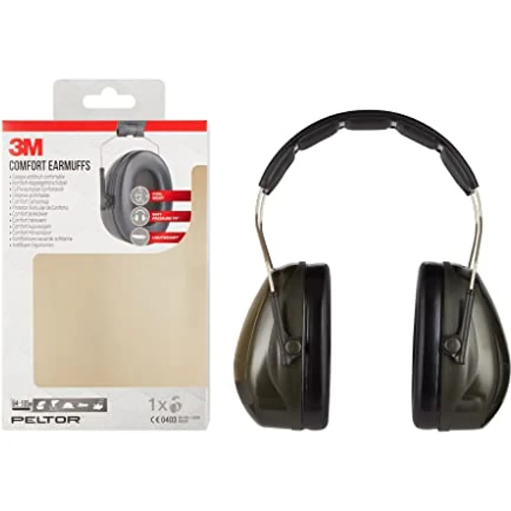 3M Peltor Optime II Komfort-Kapselgehörschutz H520A, 1 pro Packung (94 – 105 dB), H520AC1, Schwarz – Bild 2