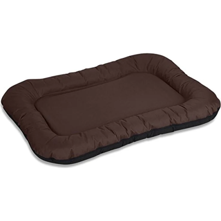 Knuffelwuff Wasserfestes In und Outdoor Hundebett Lucky aus Nylongewebe XL 90 x 75cm Braun – Bild 2