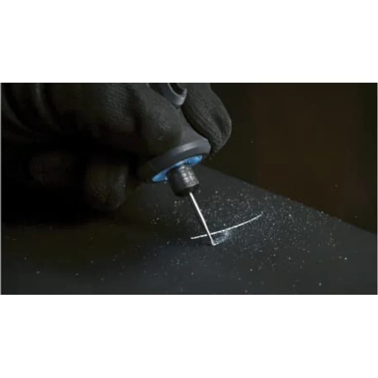 Dremel 108 Graviermesser - Zubehörsatz für Multifunktionswerkzeug mit 3 Graviermessern 0,8mm zum Schnitzen, Fräsen, Holzfräsen, Gravieren in Holz, Laminate, Stein, Kunststoff, Metall – Bild 6