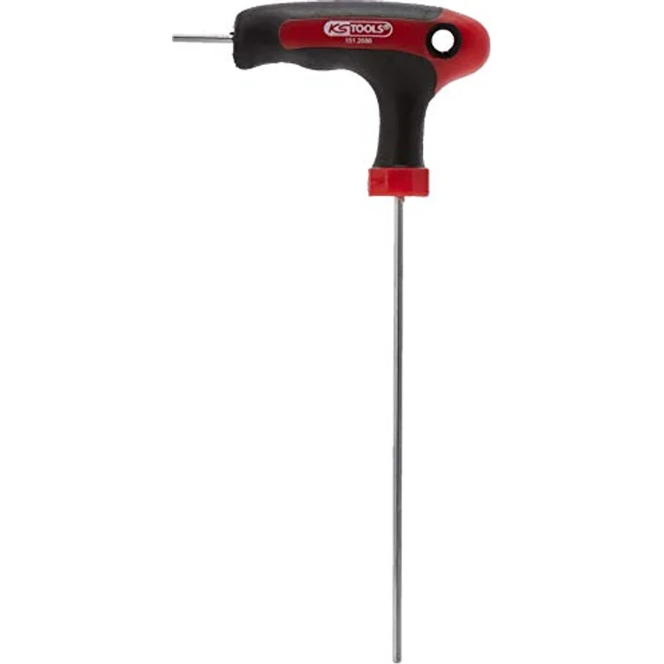 KS Tools 151.2686 Innen-Sechskantschraubendreher, 2mm Schlüsselweite, mit 2-Komponentengriff, durchgehend gehärtet, matt verchromt, Spezial-Werkzeugstahl – Bild 1