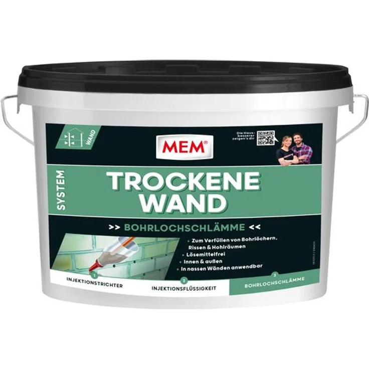 MEM Trockene Wand Bohrlochschlämme 2,5 kg – Bild 1