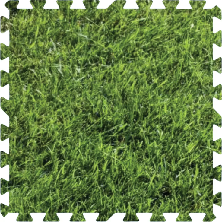Bodenschutzmatte 50 x 50 cm, 8mm - 2,25m² - Rasenoptik