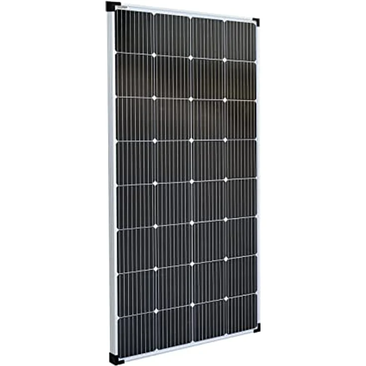 EnjoySolar Solarpanel monokristallines Solarmodul 190W 12V, silberner Rahmen, 166 mm PERC-Zellen, 0% MwSt. – Bild 2