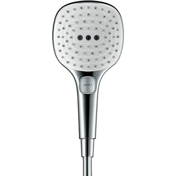 hansgrohe Raindance Select E 120 Duschkopf, 3 Strahlarten, Weiß/Chrom – Bild 2
