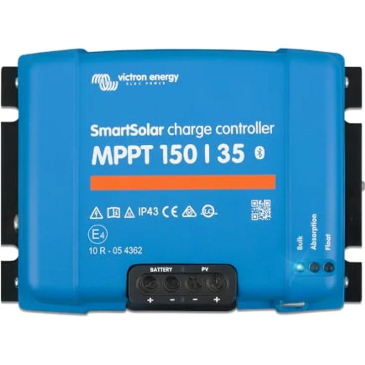 Victron Energy SmartSolar MPPT 150V 35 Amp 12/24/36/48-Volt Solar Laderegler (Bluetooth) - Effiziente Energiegewinnung und Fernsteuerung über Bluetooth