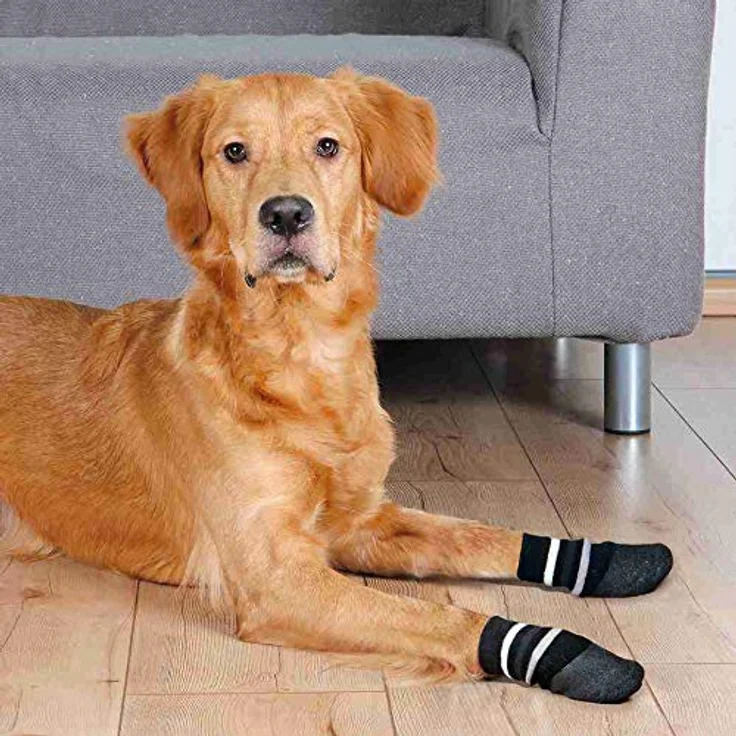 Trixie 19525 Hundesocken, Anti-Rutsch, L–XL, 2 St., schwarz – Bild 2