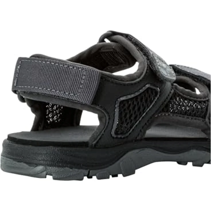 Jack Wolfskin Taraco Beach Sandal K, Sicherheitssandalen für Mädchen mit EVA-Dämpfung und atmungsaktivem Mesh, Schwarz, (40) – Bild 5