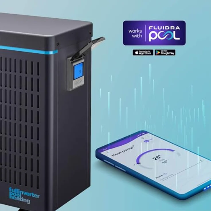 Gre HPGIC60, Full-Inverter-Wärmepumpe für Schwimmbäder, effizientes Heizsystem mit Konnektivität für 60m³ – Bild 4