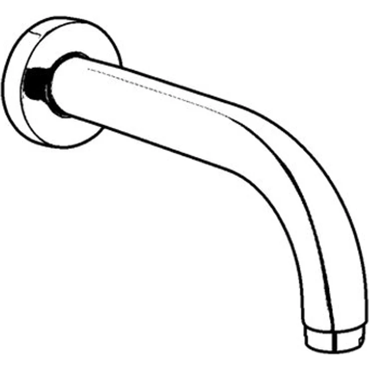 Kludi Wanneneinlaufarmatur BOZZ, Wandmontage, Messing mit verchromter Oberfläche, 25 l/min Durchfluss, inkl. s-pointer Luftsprudler – Bild 2