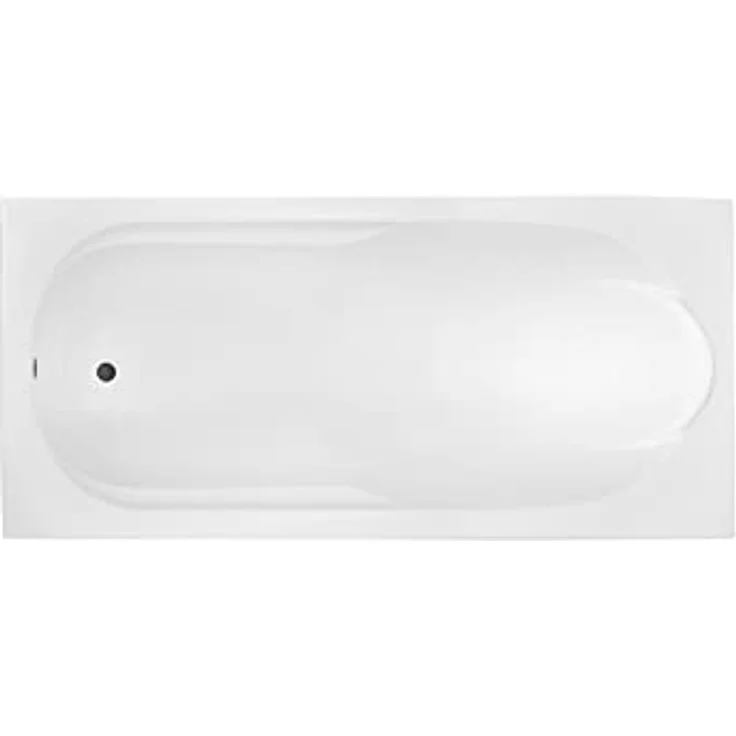 KOLMAN Badewanne BONA Rechteck 190x80, Premium Acryl Wanne mit Wannenträger, Ablaufgarnitur, Füßen und automatischem Siphon, reinweiß – Bild 3