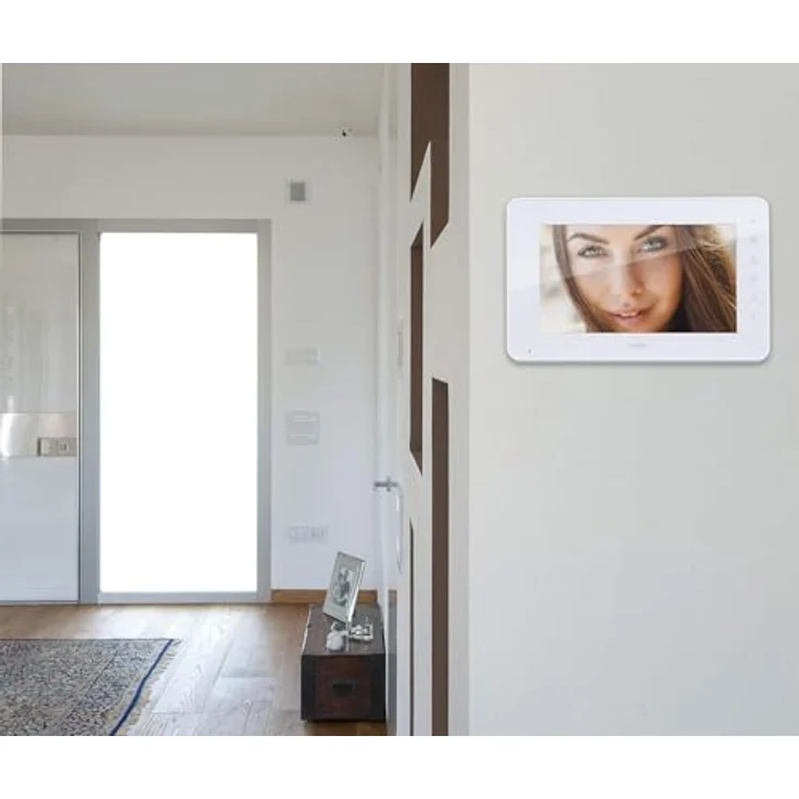 VIMAR Kit Videocitofono 7 Zoll LCD, Türsprechanlage mit Mehrsprachenunterstützung und erweiterbarer Monitoranzahl, wandmontierbar – Bild 3