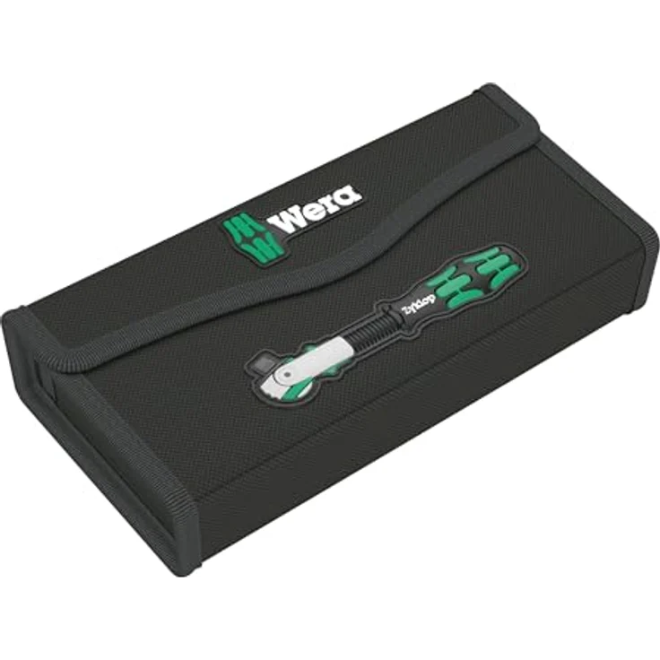 Wera 9474 Textile Box 8000 B Zyklop Speed 3/8", leer, kompakt, aus pulverbeschichtetem Stahl, 240 x 40 x 108 mm – Bild 1