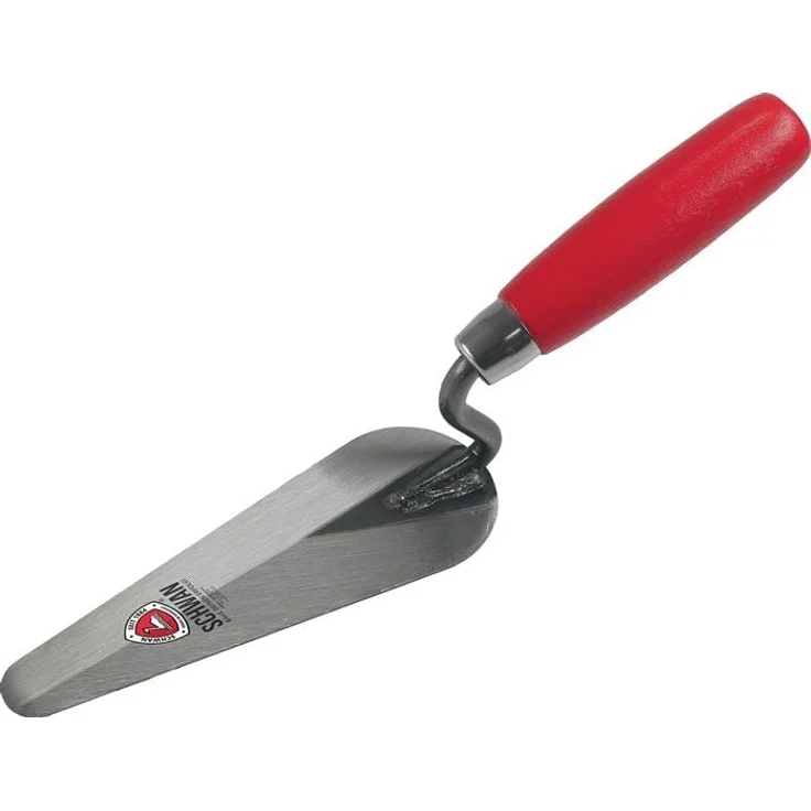 Schwan Katzenzungenkelle L.285mm, rostfreier Edelstahl mit Holzheft, Verpackungseinheit 10 Stück